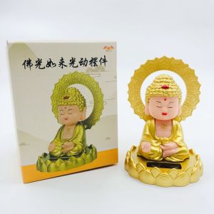 Tượng Phật Như Lai Gật Đầu Gõ Mõ Sử dụng Năng Lượng Mặt Trời