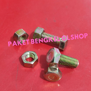 10 SET BAUT MUR BMK M8 X 20 MM KEPALA KUNCI 12