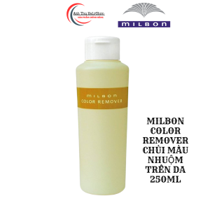 Dung Dịch Milbon Color Remover Chùi Màu Nhuộm Dính Trên Da Trong Quá Trình Nhuộm Màu Trên Tóc 250ml