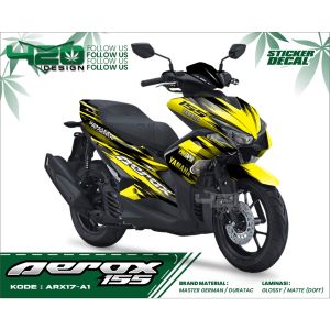 YAMAHA AEROX DECAL STIKER CUSTOM DESAIN MOTIF KEREN - STICKER DECAL YAMAHA AEROX CUSTOM VARIASI - KODE ARX - 420 Design