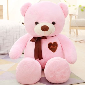 80 CM Ribbon Bear Plush Toy Big Teddy Bear Pillow Hug Bear Doll Girls Gifts