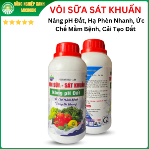 VÔI SỮA SÁT KHUẨN Nâng pH Đất Hạ Phèn Nhanh Ức Chế Mầm Bệnh Cải Tạo Đất 500ml