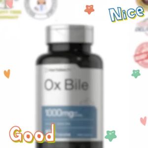 Daily Gut Wellness Horbaach Ox Bile 1000mg 100 Capsules Supports Digestion of High-Fat Foods Free From Gluten Soy Lactose and Any Artificial Synthetic Components