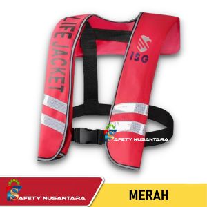 Inflatable Rompi Pelampung Life Jacket Automatic Life Jaket Otomatis