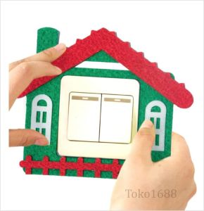 Toko1688 - Frame Saklar Lampu Wall Stiker RUMAH 1213