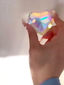 Heart Prism Ornaments Sun Catcher Perfect for Adding Dreamy Rainbow Color to Wedding and Valentines Gifting Use