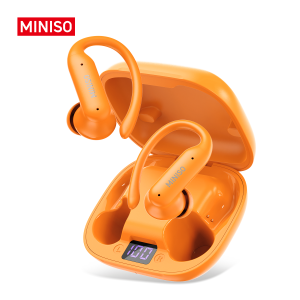 MINISO MS219 Open Ear Hook Bluetooth Earphones Wireless Sports Earbuds Bluetooth 5.4 ENC Noise Cancelling Mic IPX5 Waterproof 80H Long Battery Life HiFi Stereo Sound Lightweight Comfortable Running Fitness Headphones Philippines Lazada Shopee Bestsell