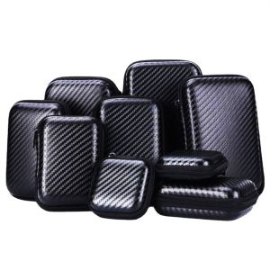 DUY26 Organizer Bag Earphone Accessory Zip Lock Case Protective Bag Headphone Mini Storage Storage Pocket Pouch Headset Storage Box Charger Protection Bag Mobile Hard Disk Case Data Cable Bag EVA Zipper Bag