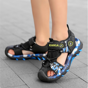 Sandal Anak Kansa Laki-laki Sepatu Sandal Fashion Anak Non-slip Lembut Anti Licin
