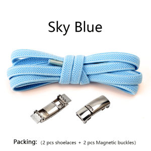 New Magnetic Lock Shoelaces without ties Elastic Laces Sneakers No Tie Shoe laces Kids Flat Shoelace for Shoes Accessories