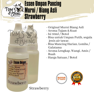 Essen Umpan Pancing Murni Biang Kental (10ml/30ml) Amis/ Wangi Murah - Toms Fishing