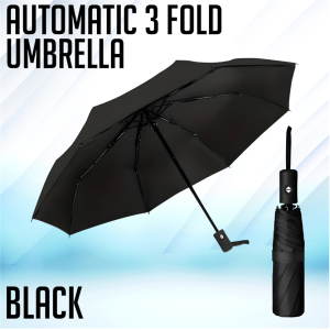 Risefully Printable Foldable 8 Ribs Umbrella Automatic 3 Fold Umbrella