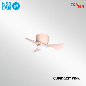 NSB Cupid LED Mini Ceiling Fan 22" with Light & WIFI 3-Speed DC Motor - Elegant Kids Room Decor