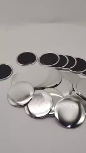 100Pcs 58mm DIY Badge on Pins Refrigerator Magnet Soft Magnetic DIY Badge on