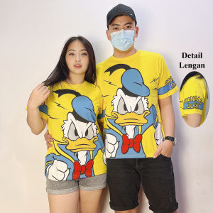 099 COD kaos Wanita Lengan Pendek Donald Angry Kuning Dewasa