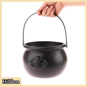 [Hilldora] Large Wizard Witch Cauldron Decoration Prop Halloween Irish Parties Table Centerpieces Candy Holder Table Halloween Decorations