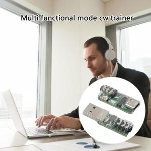 2Mode Morse Code CW Trainer CW Training Device Compatible for Computers And Smartphones Easy Setups LED Indicators