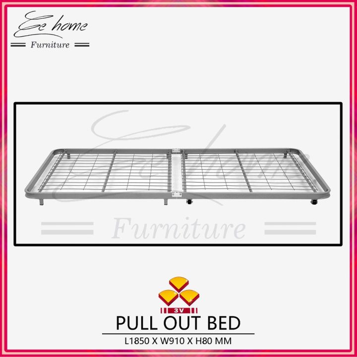 EE HOME Pull Out Bed Storage Bed Foldable Bed Single Bed Katil Tarik ...