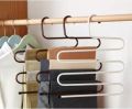 S-SHAPE5 Layer Pants Hanger-Pants Trousers Hanger Multi Clothing Towel Storage Rack Closet Space Saver. 