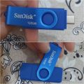 SANDISK FLASHDISK OTG TYPE C USB 32GB/64GGB/128GB FLASH DRIVE ULTRA DUAL USB 3.1 Flashdisk hp dan laptop. 