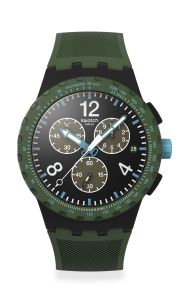Swatch Olive Rush (SUSB421) Green 42mm Silicone Watch