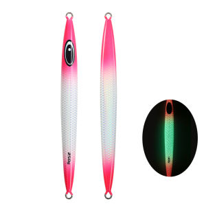 Jigging Pro 100G 150G 200g 250g 300g 400g biển sâu Mồi Câu rung bằng kim loại cao độ dọc mồi Jig toàn bộ cơ thể phát sáng