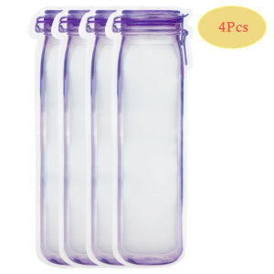 [Gnker] Reusable Mason Jar Bottles Bags Nuts Candy Cookies Bag Waterproof Seal Fresh Food Storage Bag Snacks Sandwich Zip Lock Bags
