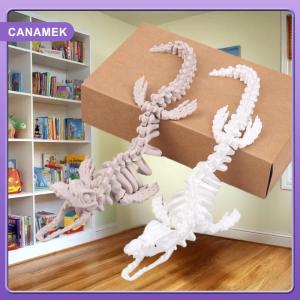 【CANAMEK】 1PCS Realistic Mosasaurus Skeleton Replica Aquarium Decoration Dinosaur Skeleton Model For Fish Tank Decoration