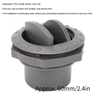 Cửa Xả Điều Hòa Ô Tô Núm Trang Trí Lỗ Thông Hơi Bảo Trì Kiểu Tròn Cho RV Xe Buýt Thuyền Màu Xám
