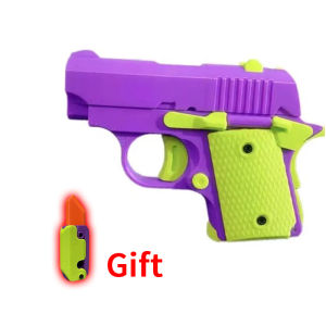 Purchase product 1911 Mini Toy Pistol Childrens Fidget Toy Turnip Gun 3D Printed Gravity Boy Toy Gun No Bullet Safe Model Toy Adult Stress Relief Toy Childrens Fun noctilucent Gift