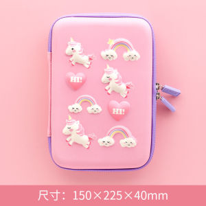 GB-STORE [100% ORIGINAL] Unicorn Dinosaur EVA Large Capacity Stationery Pencil Box Pupil Cartoon Pencil Case