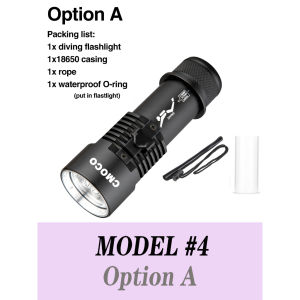 CMOCO professional diving flashlight P70 strong light LED light core 150 -meter deep -sea dual seali