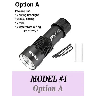 CMOCO CREE L2 P70 3000 LM Diving Flashlight Underwater 100m Waterproof for Camping Fishing