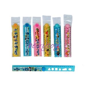(Buy10 Free1) Cartoon Folding Ruler 30cm Rollers Ruler Fold Penggaris Lipat 30cm Stationery