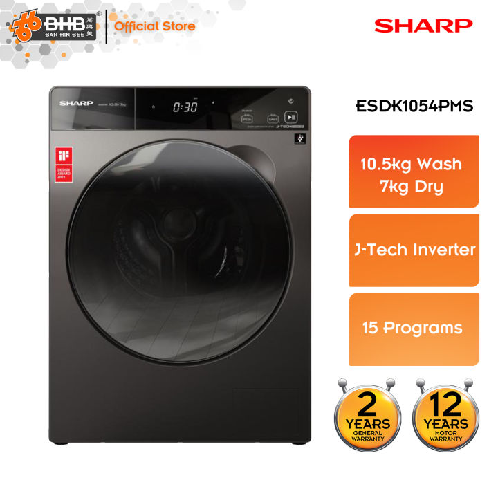 Sharp ESDK1054PMS ProFlex Washer Dryer Washing Machine JTech Inverter