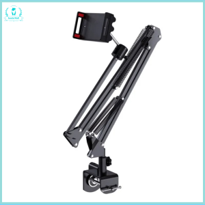 360 Degree Long Arm Tablet Holder Stand for 4 to 11 inch Tablet Smartphone Bed Desktop Holder Bracket