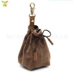 Túi đựng đồ ăn vặt cho chó cưng di động sẵn sàng giao hàng   Túi đựng thức ăn cho chó bằng vải canvas có dây rút dùng ngoài trời   Đồ dùng khắc tên cho chó LOGO