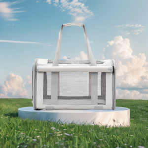 Ventilated Ventilator Breathable Large Cat Bag Carrier - Handheld/Foldable with Adjustable Shoulder Strap for Pets