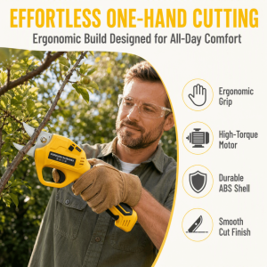 PYA94 Rechargeable Electric Pruning Shears Li‑ion Battery Heavy‑Duty Handheld Pruner Electric Cutters Cordless Electric Pruner Fruit Tree