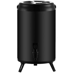 Đôi bằng thép không gỉ lớp máy bán đồ uống cấp thương mại bong bóng trà lưu trữ container nóng lạnh Dispenser