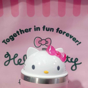 🐈 ดื่มไปฟินไป ฝาแก้วน้ำ Hello Kitty มีที่เสียบหลอด สินค้าพร้อมส่ง 3 สี ตามภาพ