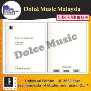 Universal Edition - UE 2855 Karol Szymanowski - 4 Etudes pour piano Op. 4