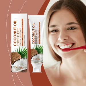 Oralhoe Kem Đánh Răng Dầu Dừa 120g - Làm Trắng Răng Khử Mùi Hôi Miệng Hơi Thở Thơm Mát Chiết Xuất Thực Vật Chăm Sóc Răng Miệng Hàng Ngày