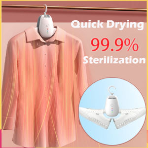 Portable Electric Mini Shoe Clothes Dryer Multi-function Quick Drying Machine Ultraviolet Sterilization Detachable Foldable for Travel Household Dormitory Hotel
