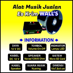Alat Musik Jualan Keliling Es Krim Walls
