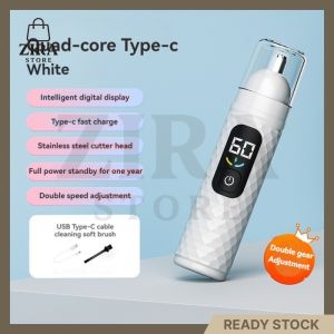 Led Digital Display Rechargeable Nose Hair Trimmer Epilator Portable Electric Nose Trimmer Hair Removal Shaver