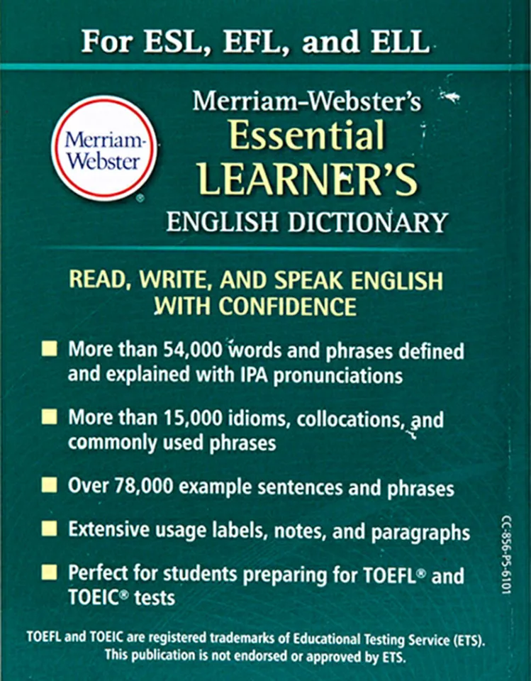 Merriam-Websters Essential Learners English Dictionary