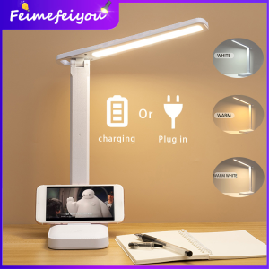 table lamp led light for room study lamp 3 colors in 1 rechargeable desk lamp with USB wire touch ON/OFF stepless dimming reading light for dormitory bedroom