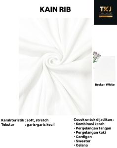 Kain Rib / Bahan Rib / Rib Kombinasi / RIB Knitting / Kaos Rib / Kain Rib Murah / Rib Murah / Rib Matching / Kain kombinasi / Rib Karet / Rib Stretch / Rib Street / Harga per 05 METER