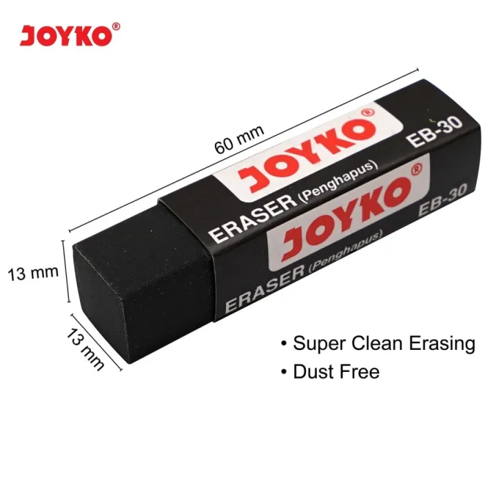 Penghapus%20Pensil%20Hitam%20Joyko%20EB%2030%20Hitam%20/%20Erasee%20Pencil%20EB%2030%20Black%20Putih%20White%20Abu%20-%20Image%202